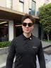 蔡司（ZEISS）镜片纯钛眉线框翻盖套镜磁吸眼镜男女大脸偏光墨镜近视三合一8866 黑枪色+3个套片【灰+黄+渐变蓝】 单买镜框 实拍图