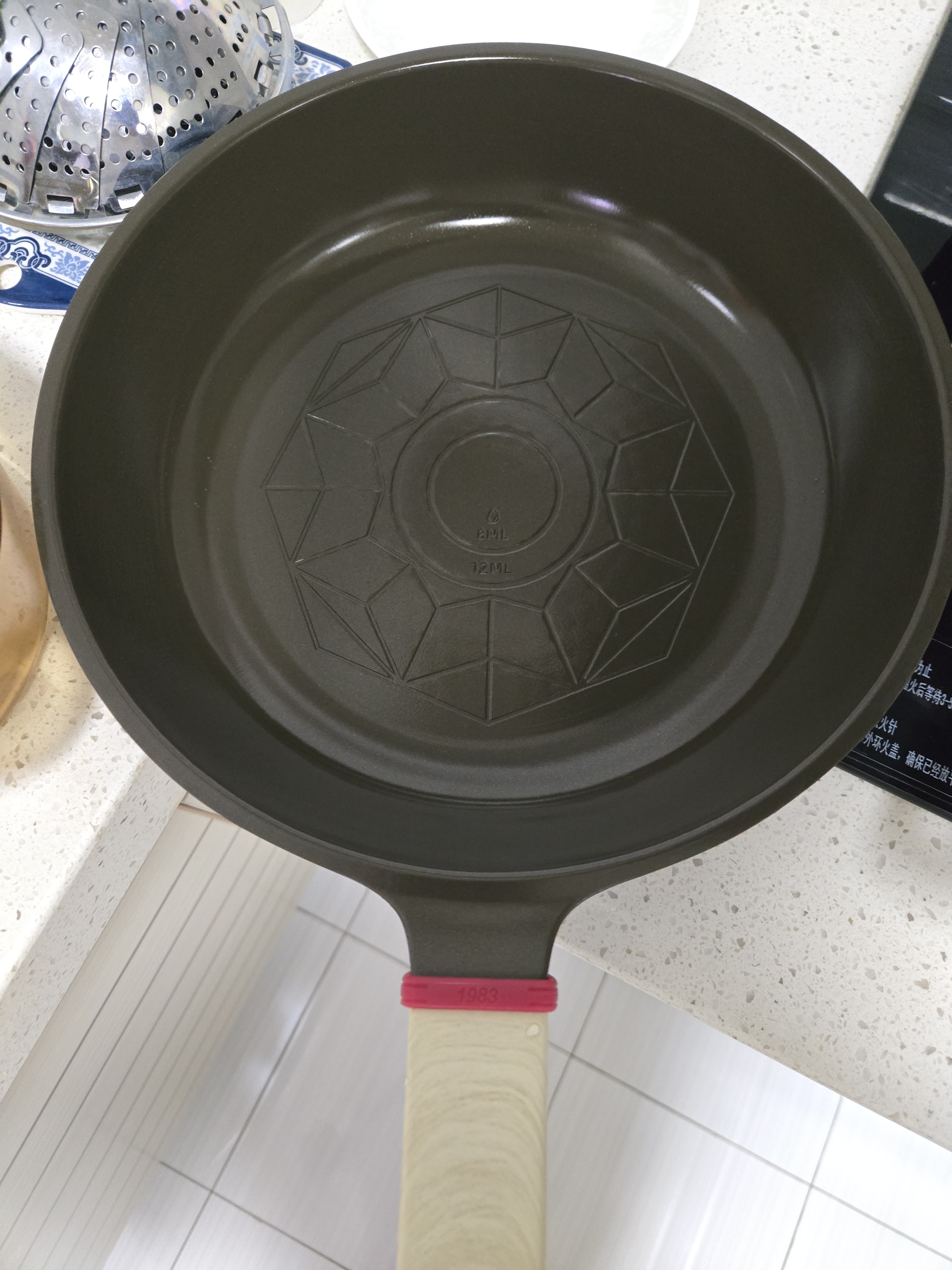炊大皇钛瓷煎锅麦饭石色不粘炒锅煎炒家用有钛平底煎锅26cm 实拍图