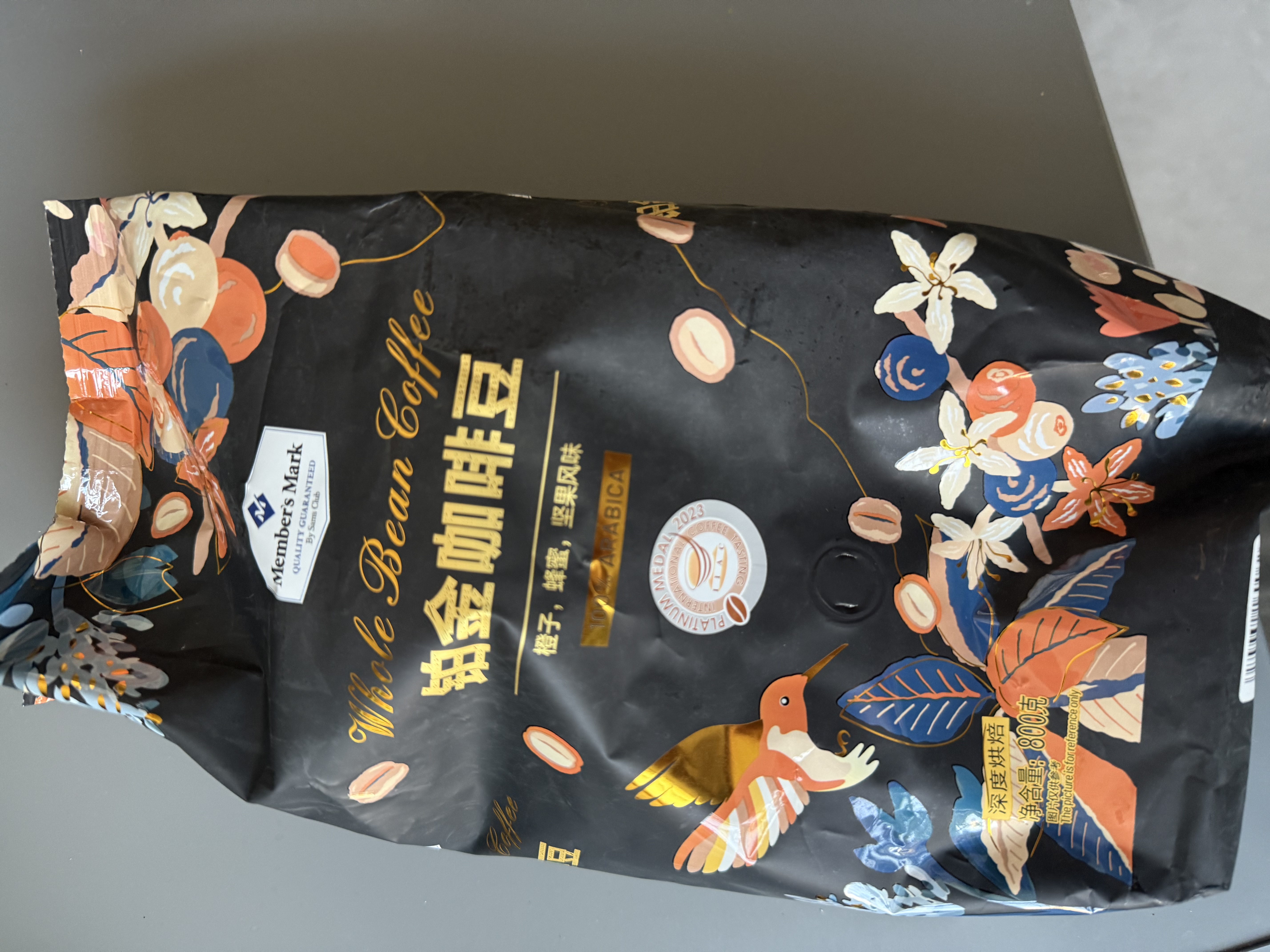 Member's Mark 铂金咖啡豆  800g 800g 1袋 实拍图