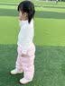 巴拉巴拉童装儿童羽绒裤宝宝婴儿裤子男童女童2026冬装三防保暖裤萌趣长裤 桃桃蜜粉-白鸭绒 【A类/三防】 110 充绒量33g 实拍图