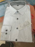 【138两件】【品质好货】帝创者男装衬衫男2022春季新款男士职业商务休闲正装纯色抗皱衬衣长袖衬衫男 CX606浅蓝 M 实拍图
