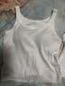 优衣库AIRism棉混纺Bra背心女装/加杯背心带胸垫485784 485784/00白色 2XL 实拍图