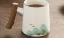 泥也茶杯马克杯陶瓷杯咖啡杯子水杯陶瓷马克杯泡茶杯个人办公水杯家用 实拍图