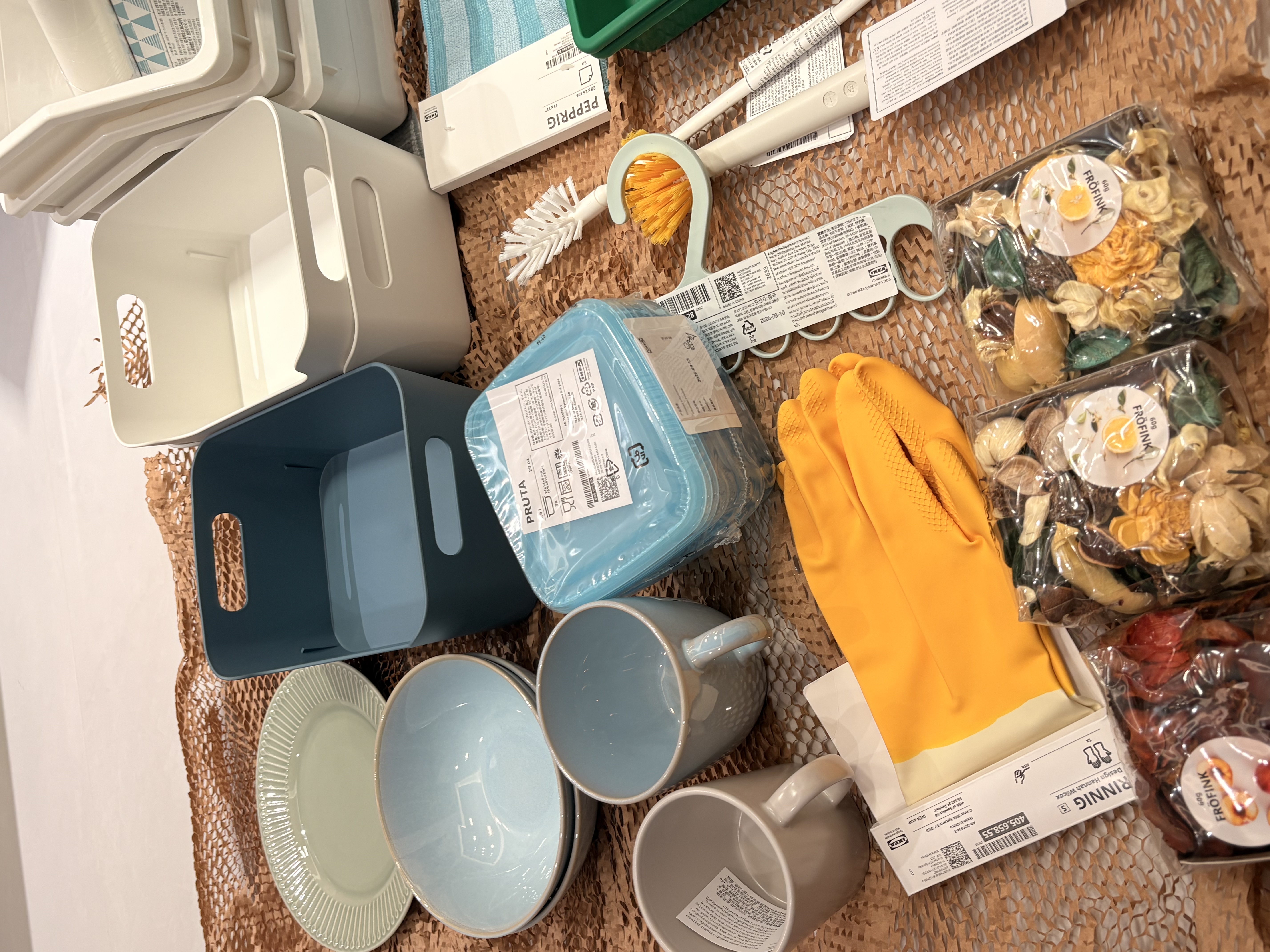 宜家（IKEA）SMACKER斯马克餐具盘现代北欧分隔餐具收纳小盒子灰色 亮绿色餐具盘31x26cm 实拍图