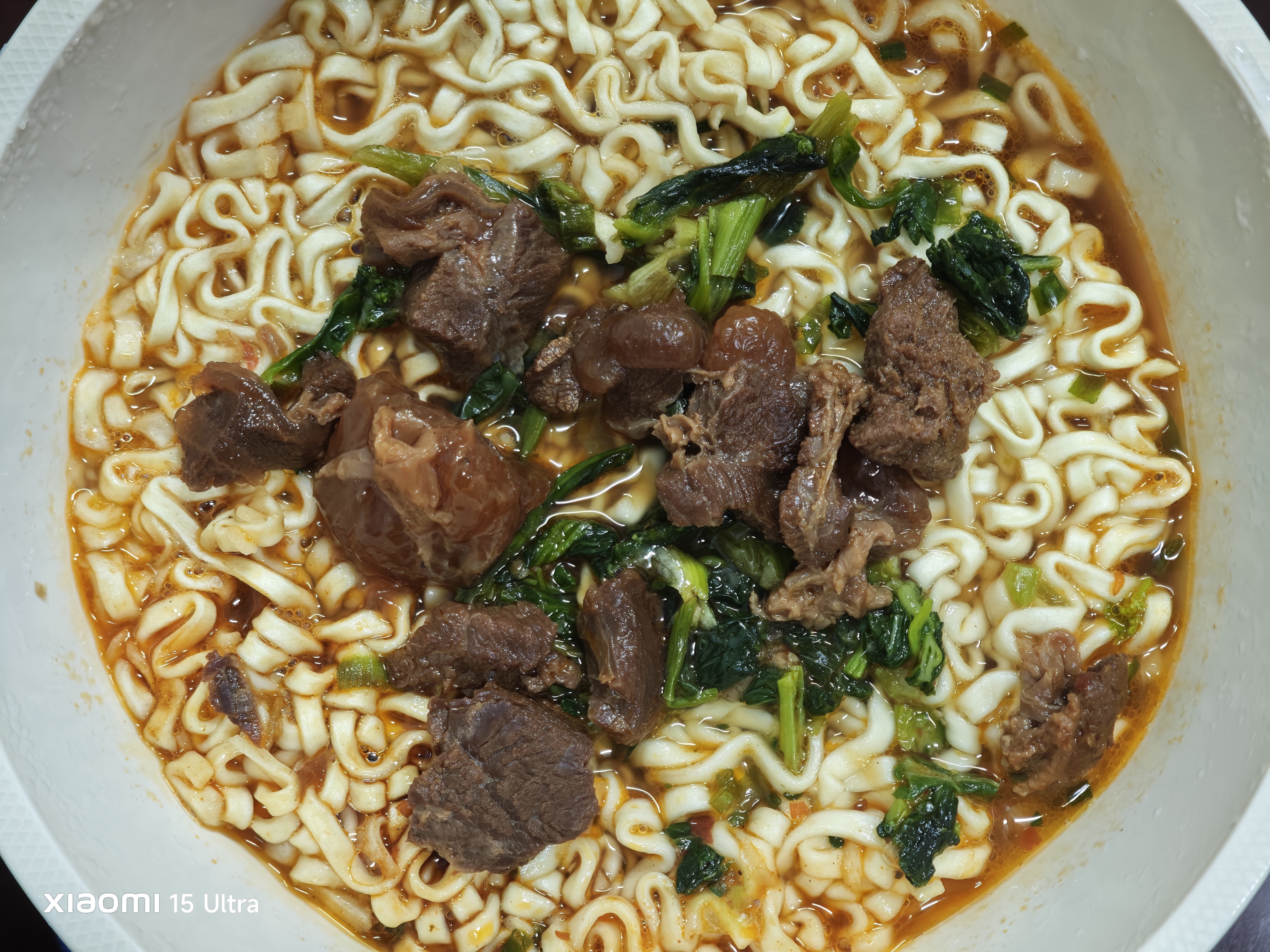 统一满汉大餐 台式半筋半肉牛肉面 碗面 200g*8碗 方便面速食面泡面  实拍图