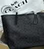 蔻驰（COACH）【品牌直供】女包CITY33大容量托特包木炭灰CV976生日礼物送女友 实拍图