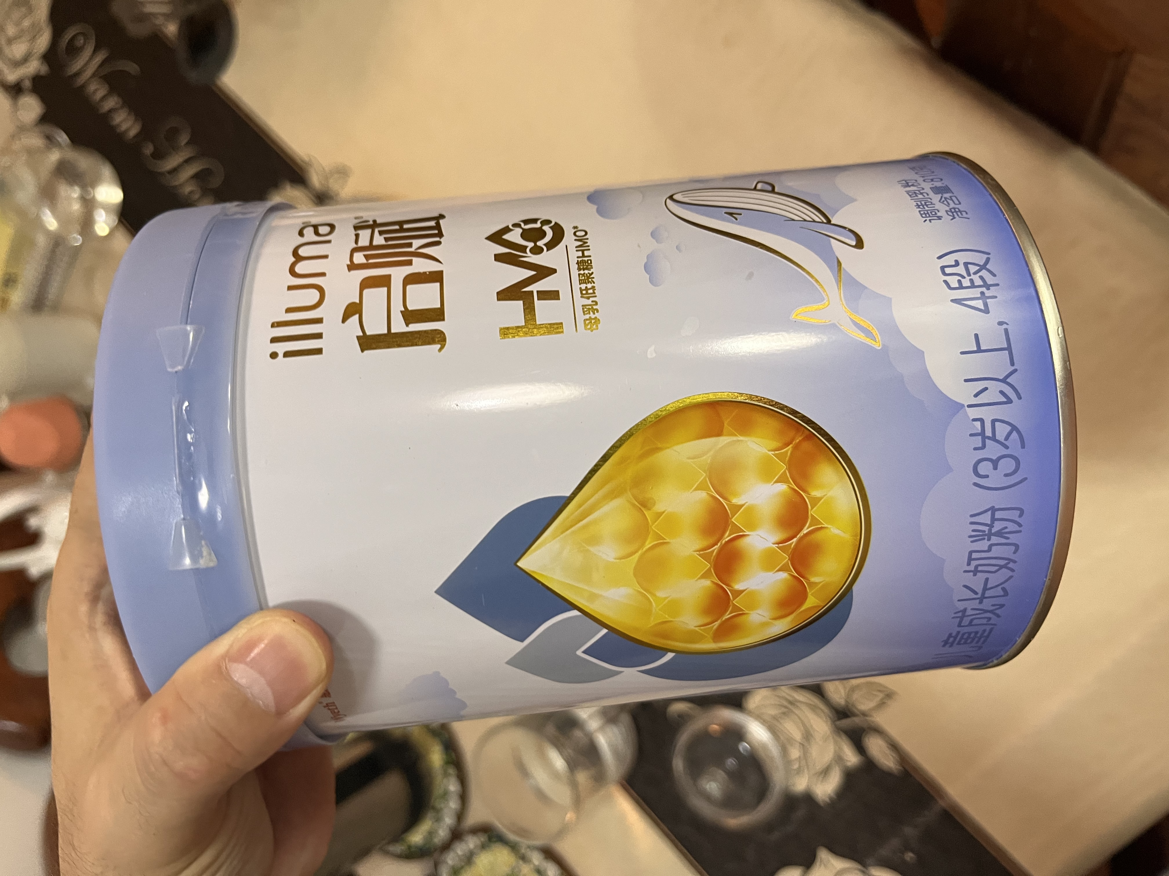 惠氏「官方授权」启赋 亲和人体 配方奶粉 蓝钻4段 810g 6罐 【咨询更优惠】 实拍图