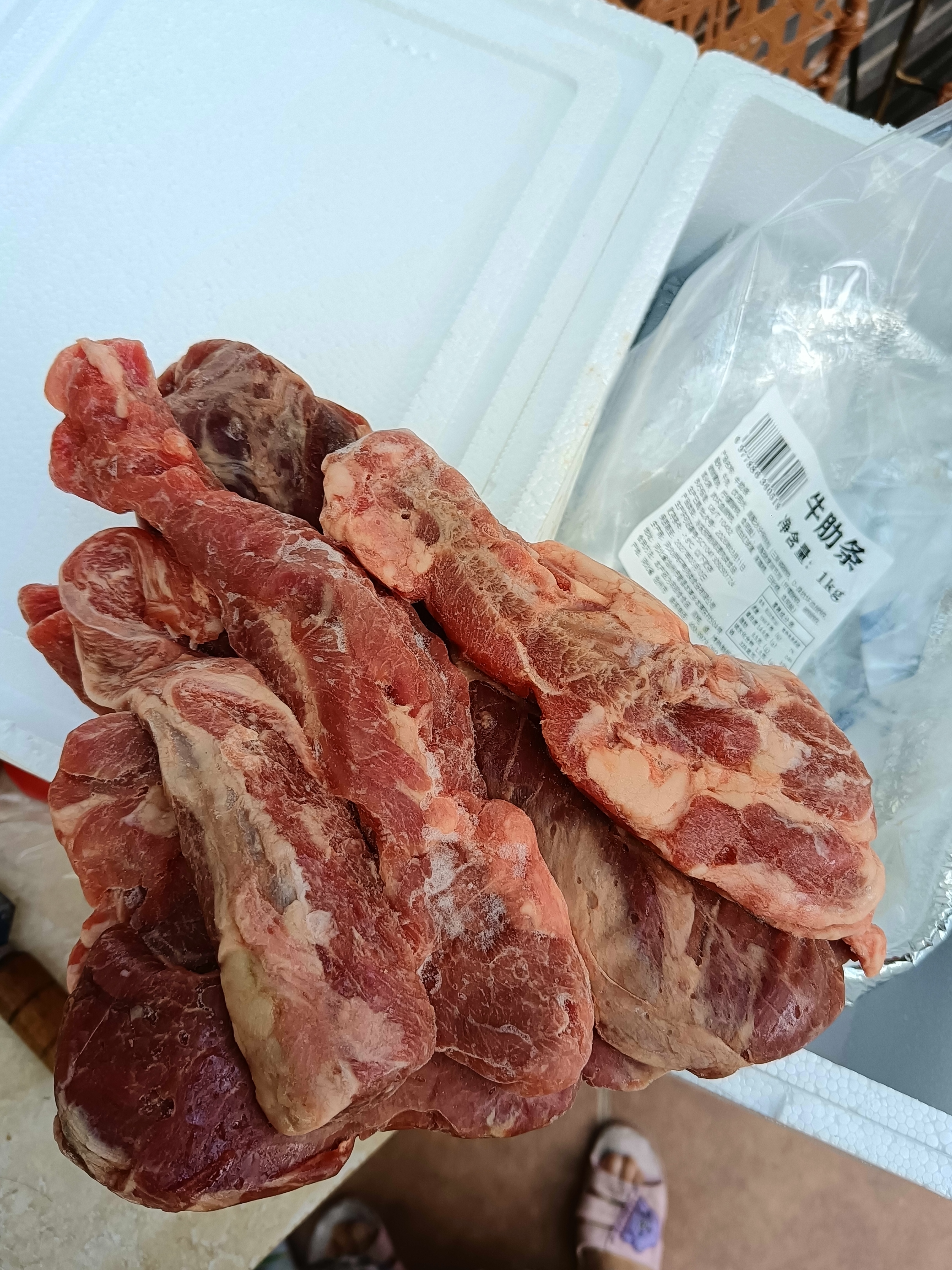 精品调理牛肋条1kg/袋生鲜牛肉火锅烧烤食材非原切餐饮同款 调理牛肋条净重2斤 实拍图