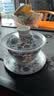 不拙三才盖碗羊脂玉茶碗单个防烫单人茶具一人饮描金白瓷青花瓷盖碗 实拍图