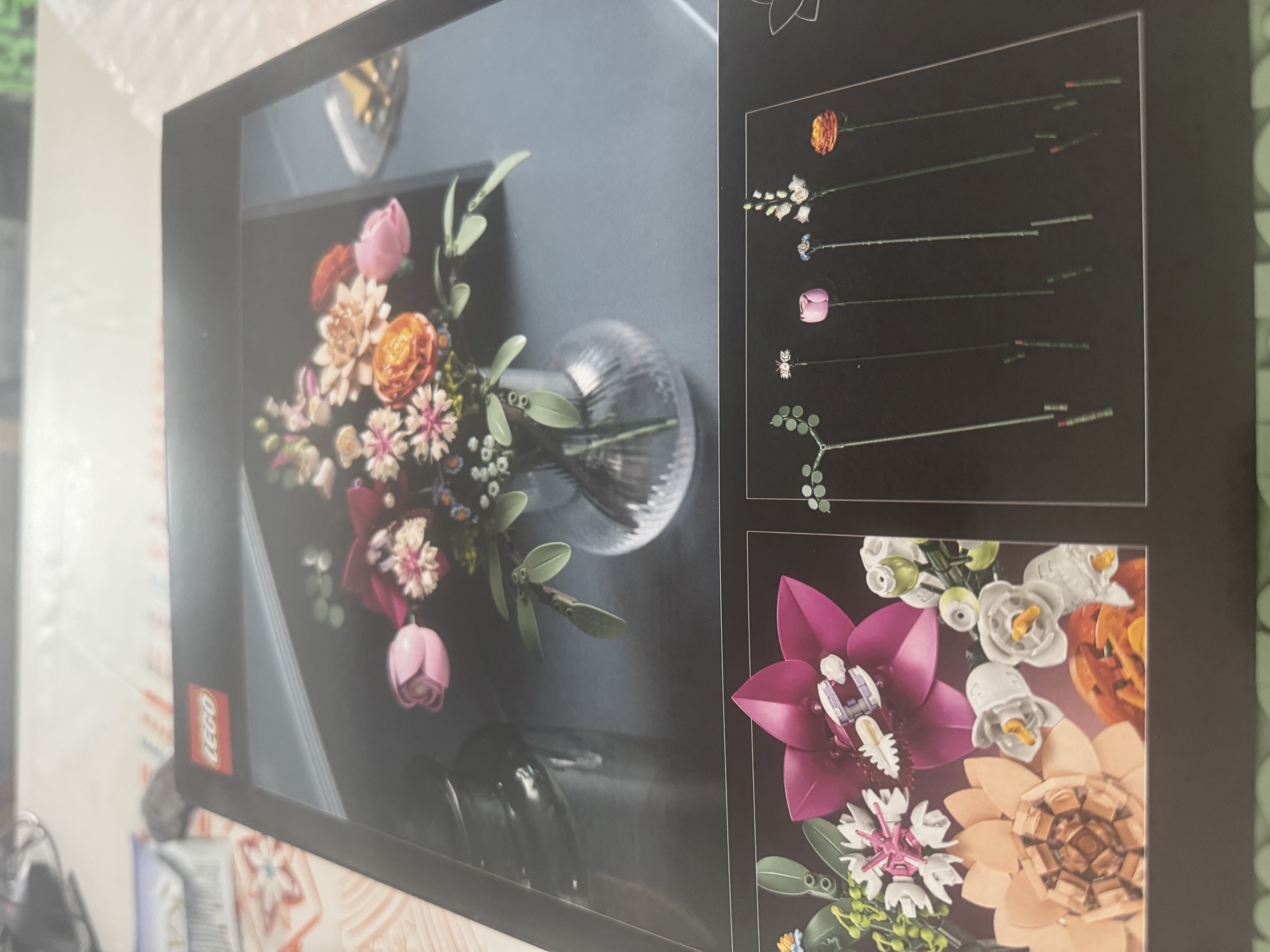 乐高（LEGO）积木10342 心动的信号同款粉黛花束男女孩玩具生日礼物赠礼袋 实拍图