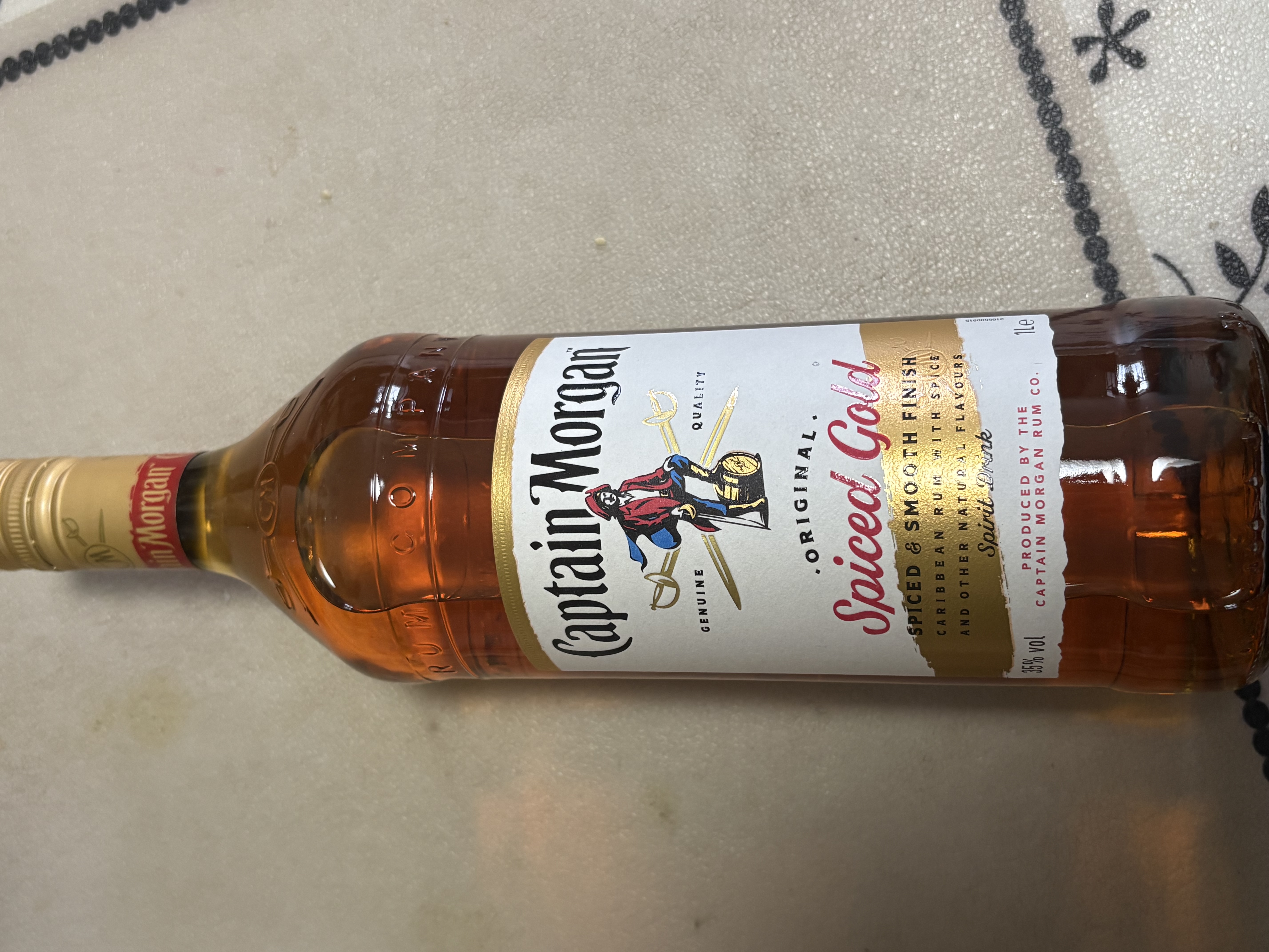 摩根船长金朗姆酒 mojito莫吉托基酒洋酒1000ml 调酒基酒 实拍图