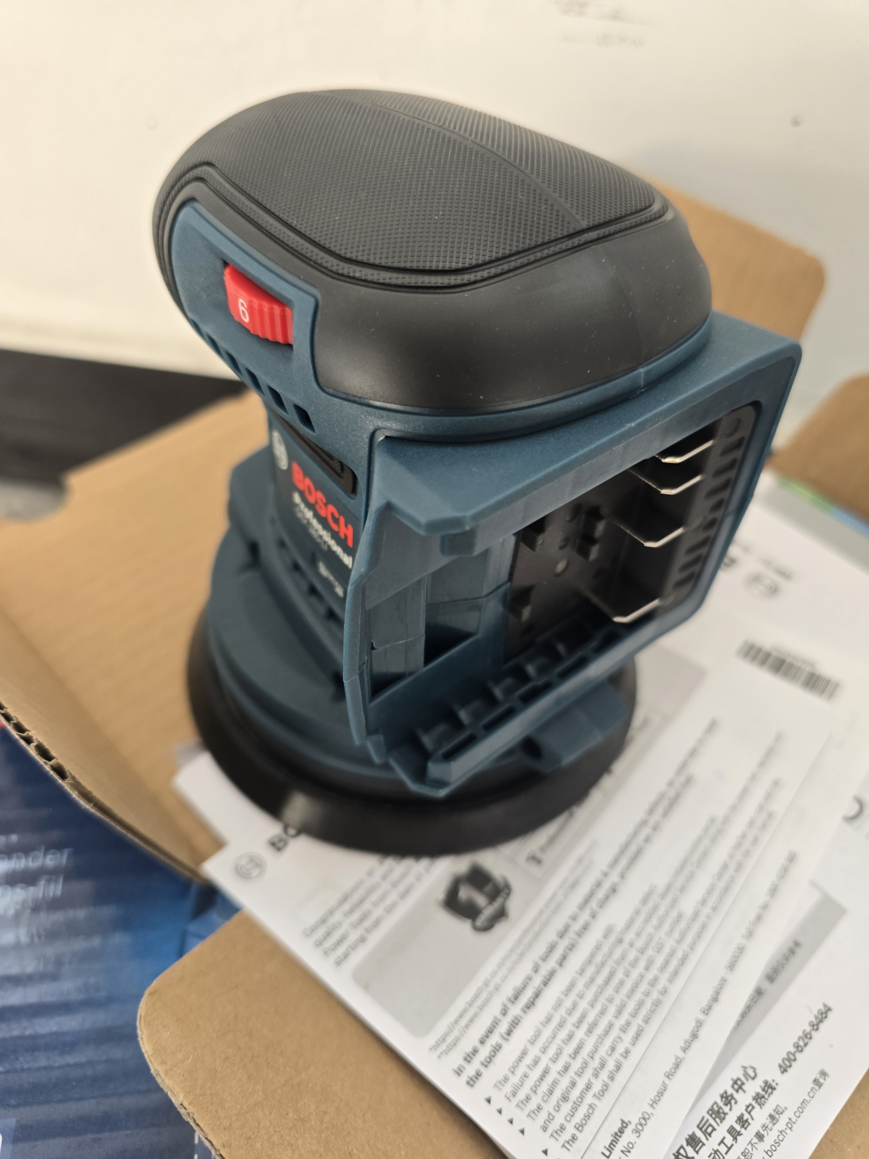博世（BOSCH）锂电18V无刷偏心砂磨机金属木材墙面打磨砂纸机GEX 185-Li 裸机 实拍图