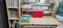 下一章学习桌儿童写字桌实木6-18岁专用书桌椅一套可升降小学生桌子课桌 S9原木色阳光单桌-进口实木+三层书架+护眼锂电灯 100CM-包安装免费 五年质保 实拍图