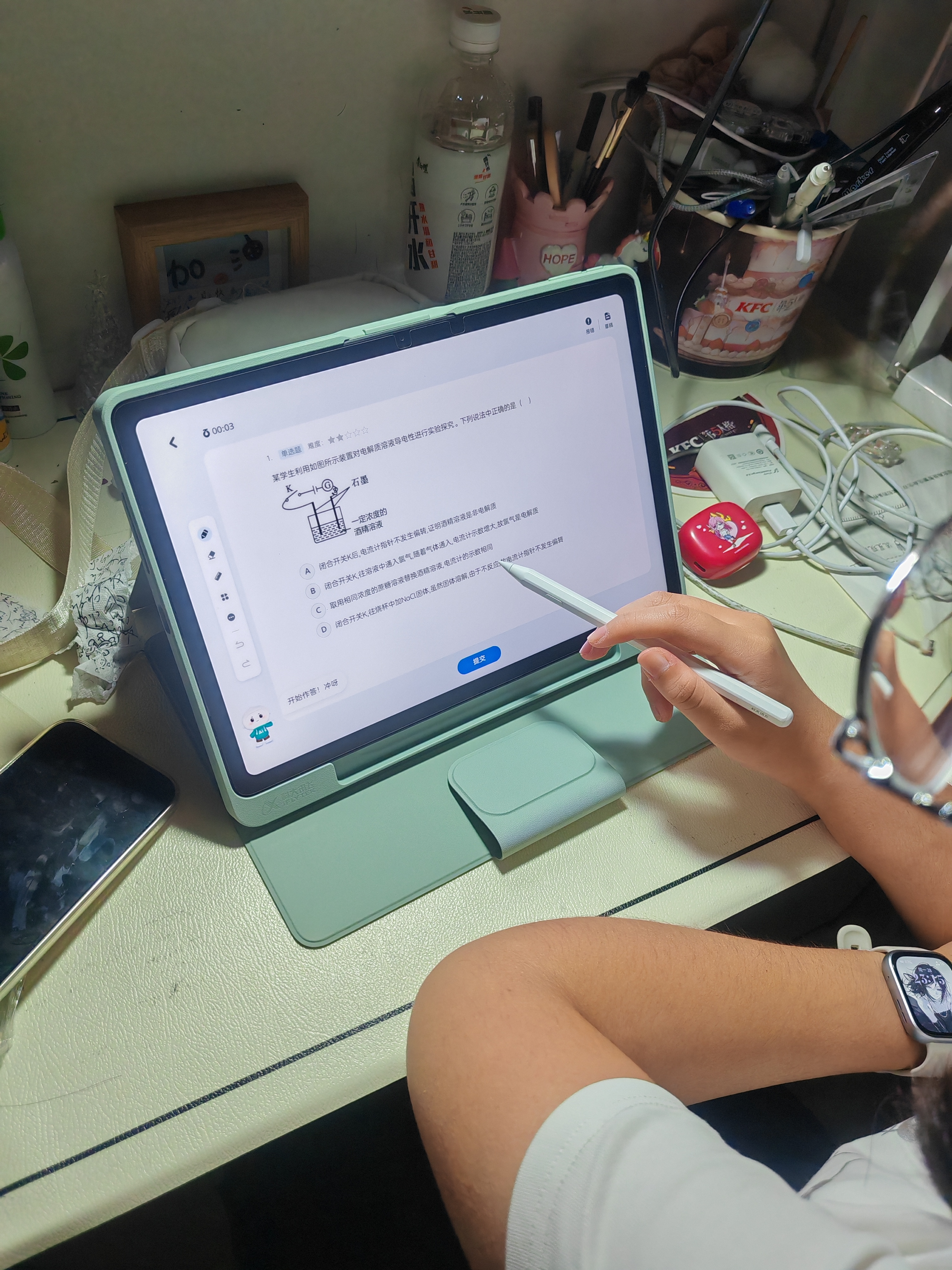 科大讯飞AI学习机S90 AI 1对1精准学 护眼学生平板 幼小初高全科学 AI答疑辅导 12.3英寸 6+256G 实拍图
