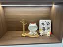 杞乐招财猫摆件乔迁礼物客厅玄关钥匙收纳置物架搬家入宅仪式新居装饰 铃铛猫+置物架+金边相框+小摆件一对 实拍图