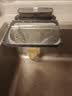 欧曼蒂（OMANTI）厨房水槽过滤网吸盘支架剩菜剩饭水池洗碗盘一次性沥水网过滤筐架 黑色【吸盘支架+50过滤网】 实拍图
