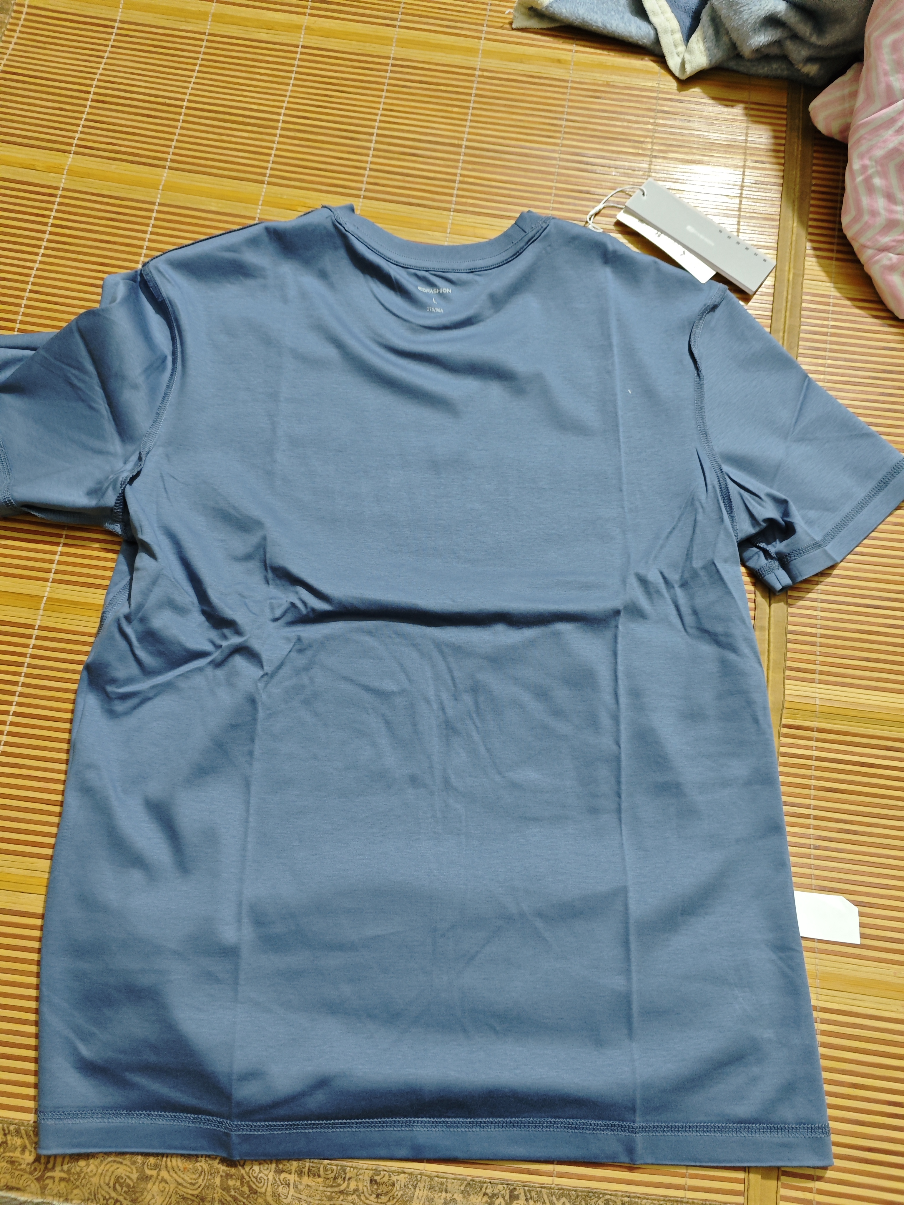 JD FASHION京东自营50支液氨高档纯棉男士t恤短袖圆领2026新款衣服打底衫t恤 实拍图