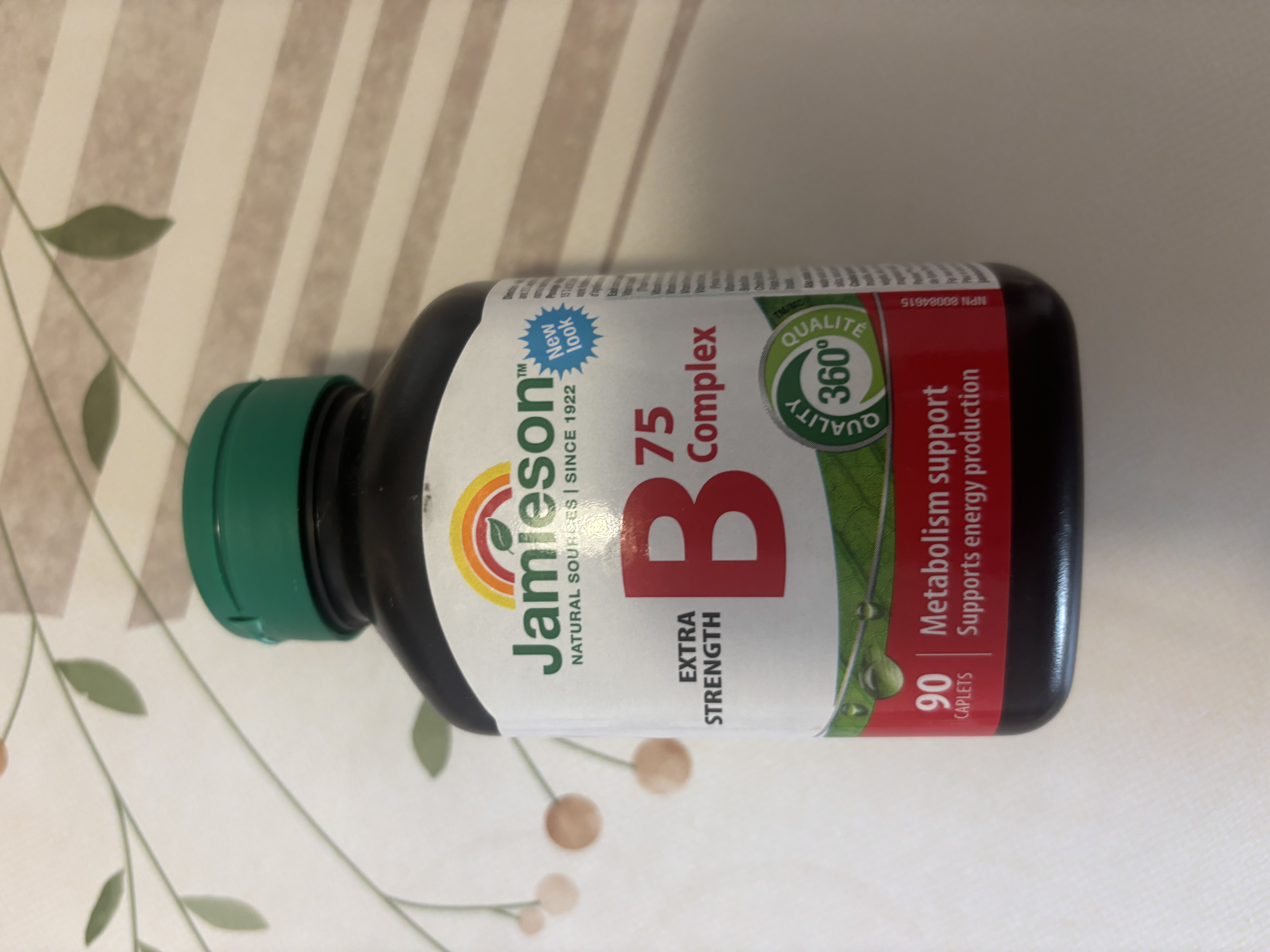 健美生（Jamieson）复合维生素B族B75 90粒/瓶 含b2/b12生物素叶酸烟酰胺补充能量 实拍图
