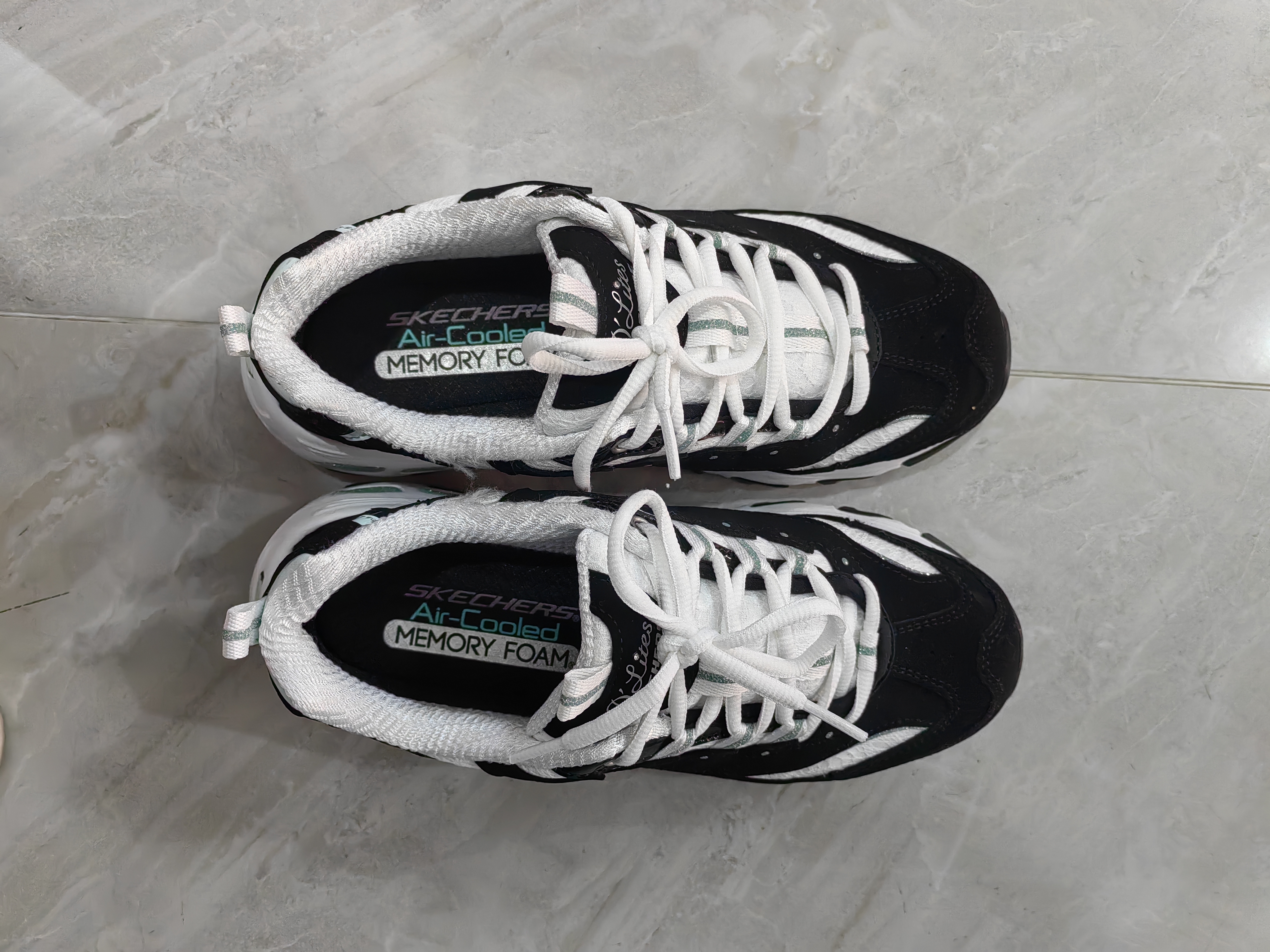 斯凯奇（Skechers）蕾丝熊老爹鞋女鞋秋季厚底增高熊猫鞋减震休闲运动鞋11959 实拍图