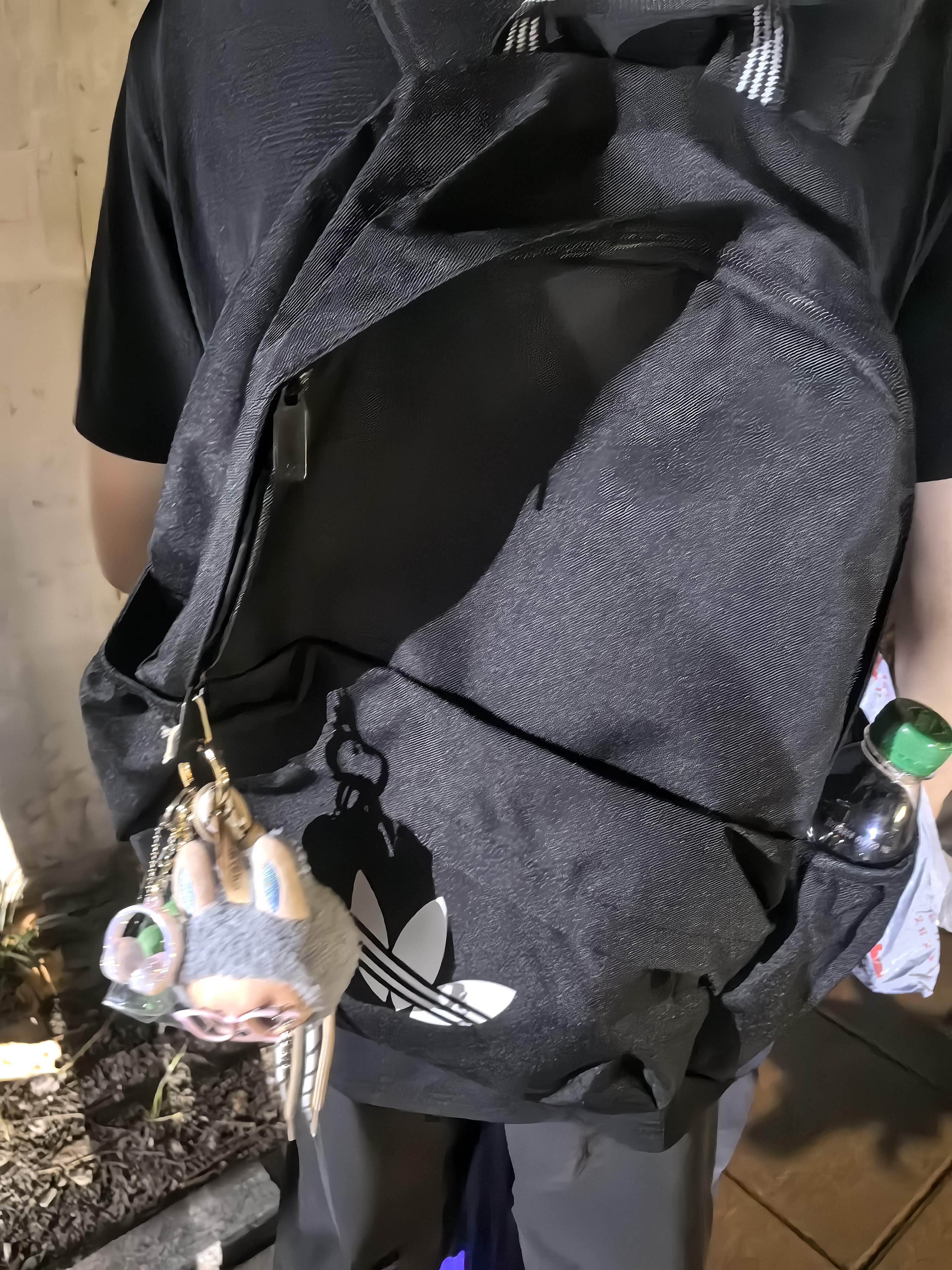 阿迪达斯（adidas）三叶草系列 男女 CL BACKPACK 双肩包 KQ6385 黑色 NS 实拍图