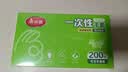 美丽雅  一次性手套食品用升级加厚200只 盒装抽取pe手套厨房餐饮家务 实拍图