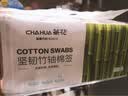 茶花（CHAHUA）茶花棉签木棒口红棉花棒掏耳朵尖头化妆用双头专用棉婴儿 盒装竹轴棉签500支 实拍图