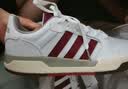 adidas ENTRAP美式校园风运动鞋少年感复古篮球风板鞋阿迪达斯 白色/红色   42 实拍图