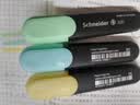 施耐德（Schneider）大容量荧光笔彩色标记号笔划重点做笔记办公必备用品1-5mm 马卡龙6色套装115097 实拍图