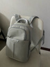 新秀丽（Samsonite）商务出差防泼水女包 双肩书包电脑包 时尚通勤 16/17寸大容量女士 浅灰色商务包【可放14英寸电脑】 实拍图