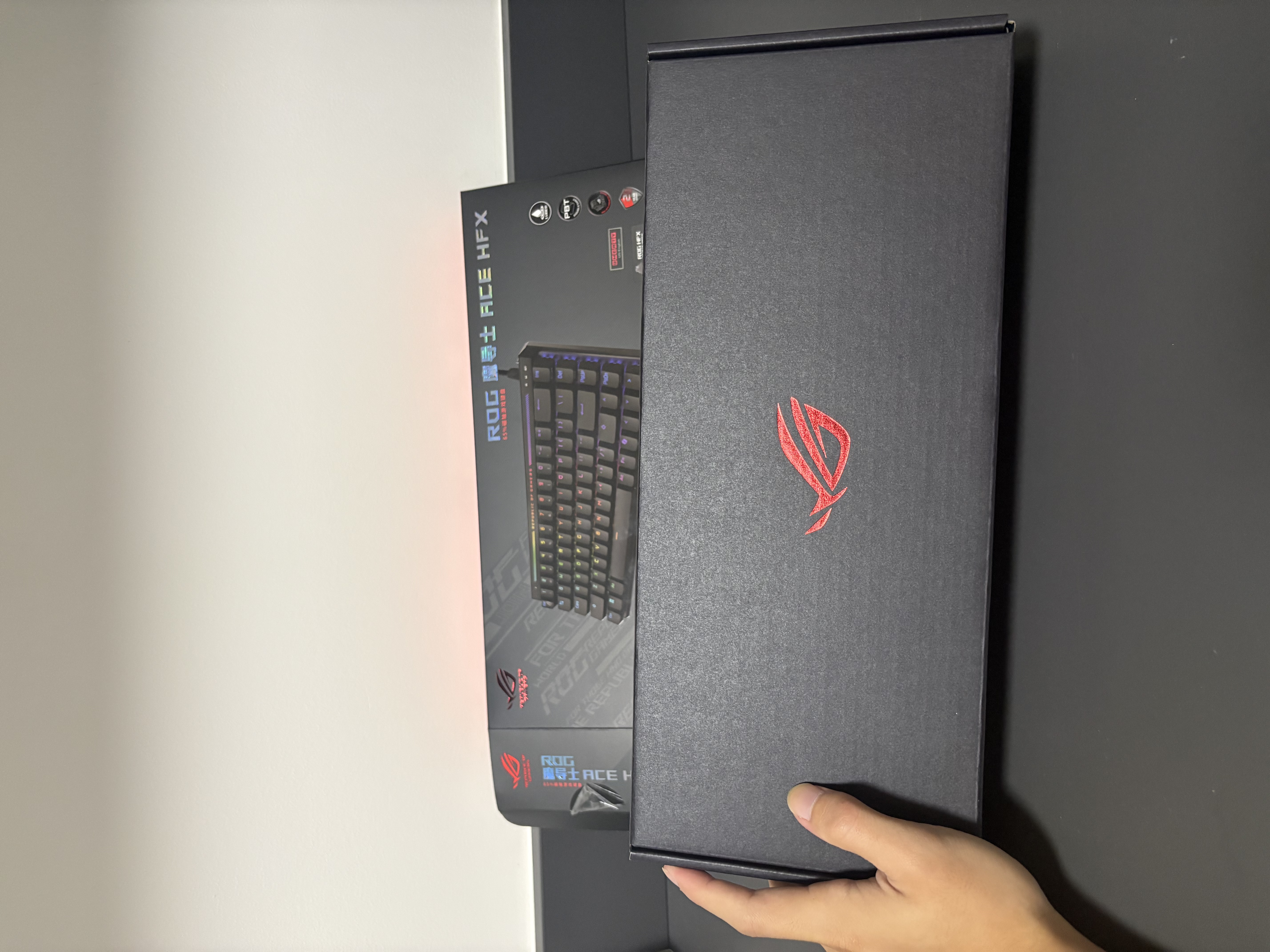 ROG魔导士Ace HFX 电竞磁轴键盘 游戏有线机械键盘 Gasket结构 8K回报率小蜜蜂战队同款键盘 CS2/打瓦 实拍图