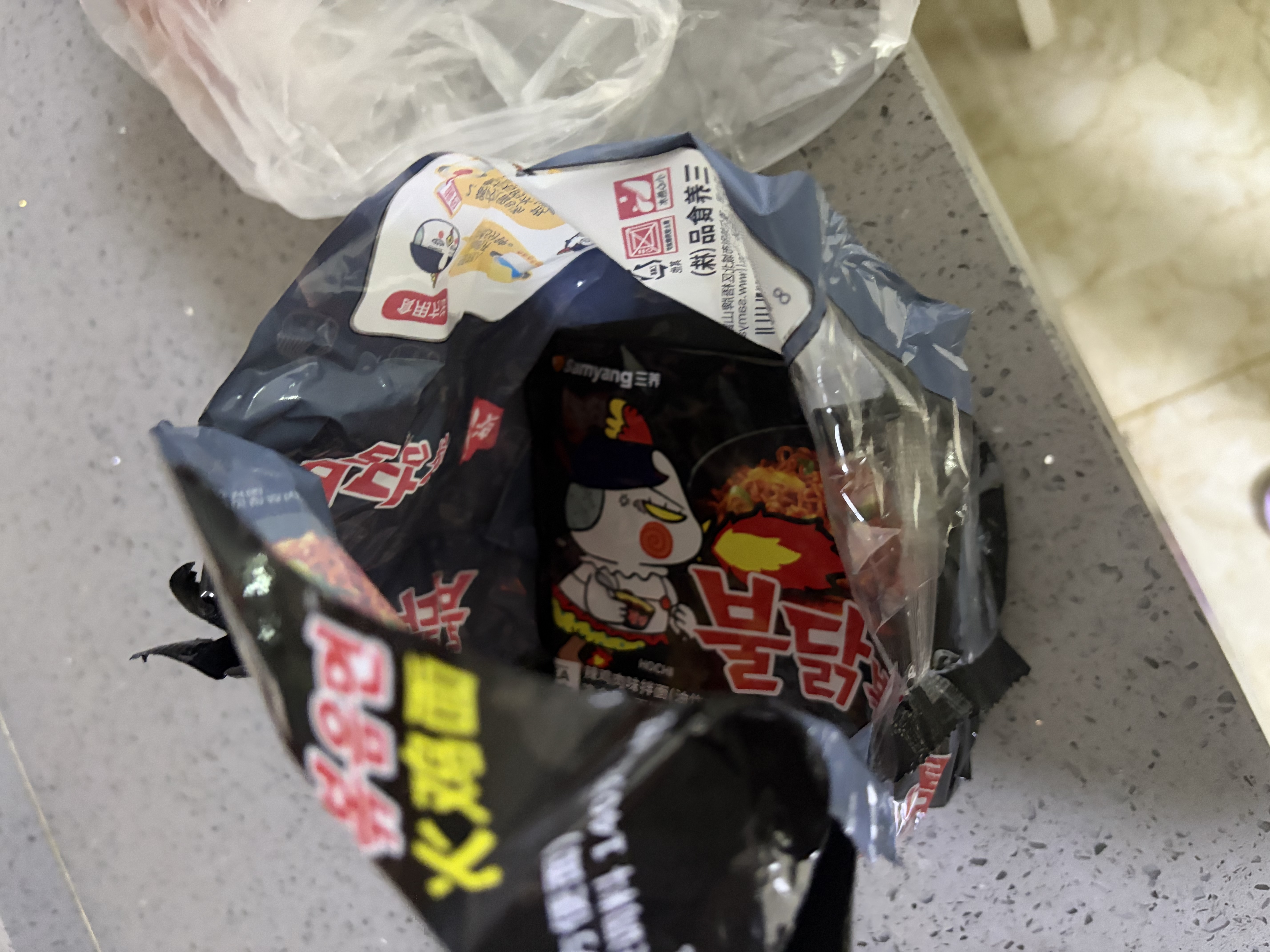 三养（SAMYANG）火鸡面三养速食方便面袋装 700g(140g*5)泡面拌面早餐零食 实拍图