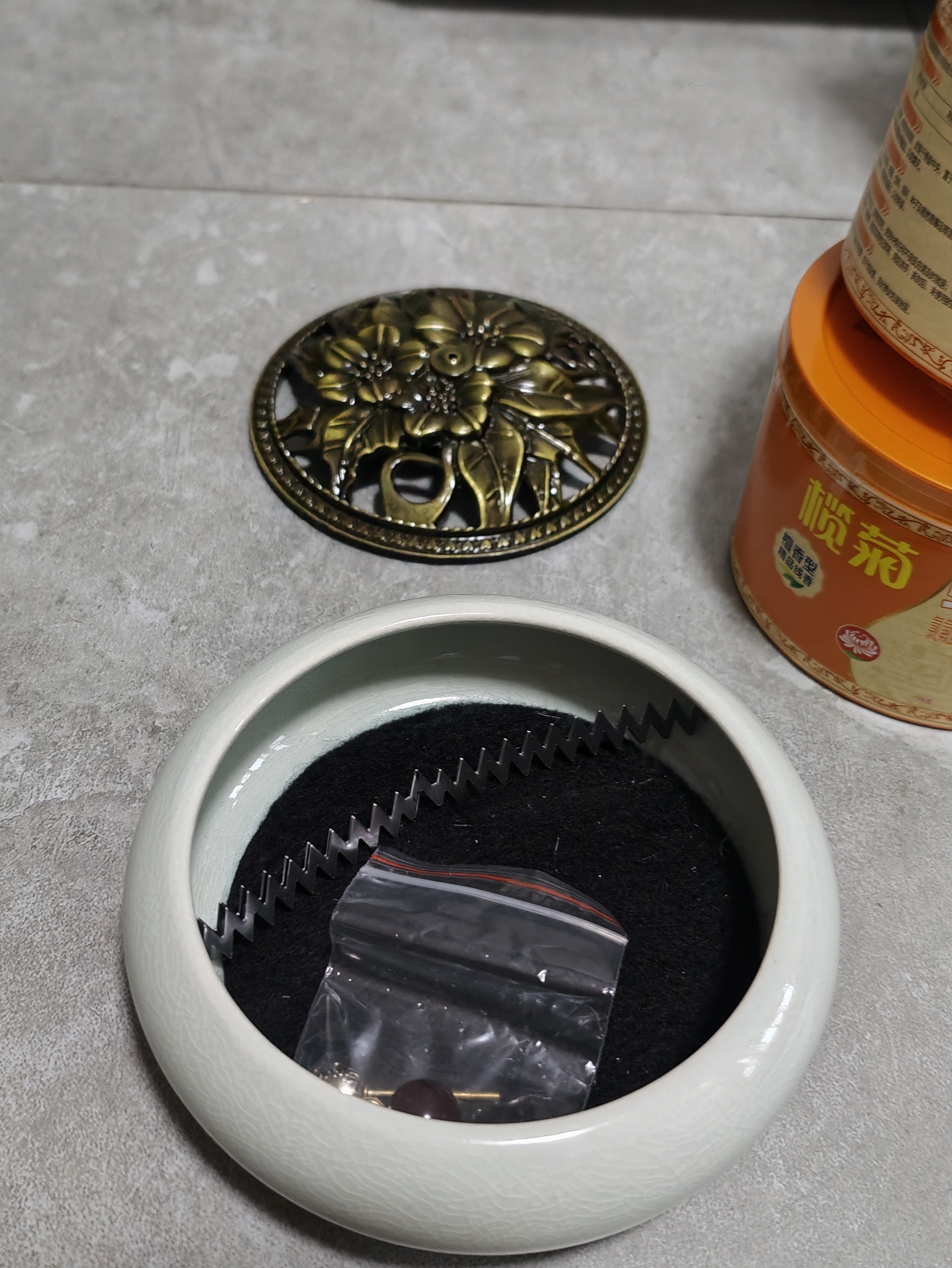 榄菊蚊香檀香型线香40圈*2筒+1陶瓷蚊香炉熏香家用驱蚊香薰盘香 实拍图