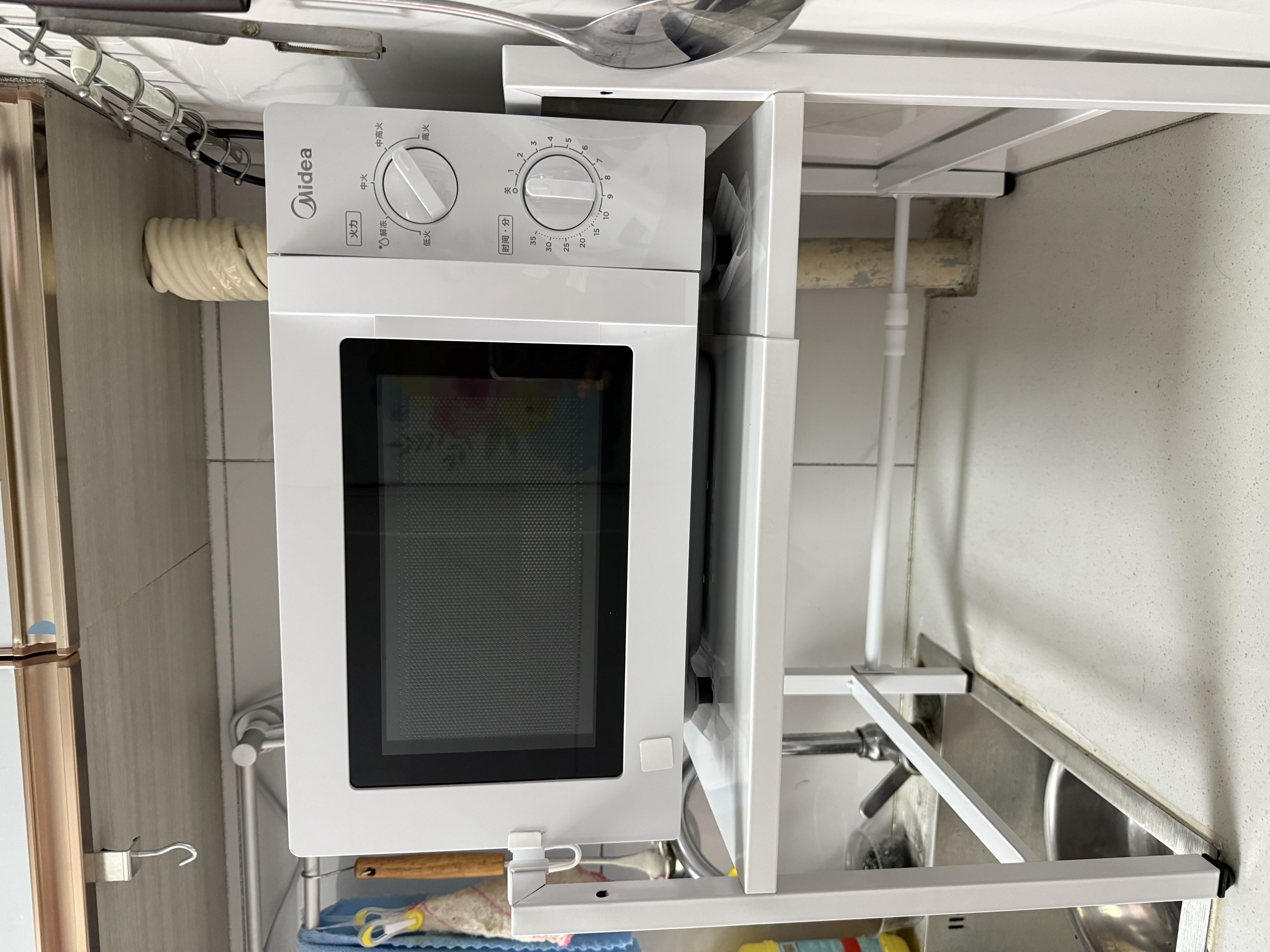 百年正和厨房置物架台面微波炉可伸缩烤箱电饭煲架子家用多层收纳多功能架 实拍图