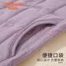 宜而爽【100%棉羊毛填充】女士羊毛马甲秋冬季三层加厚保暖背心 实拍图