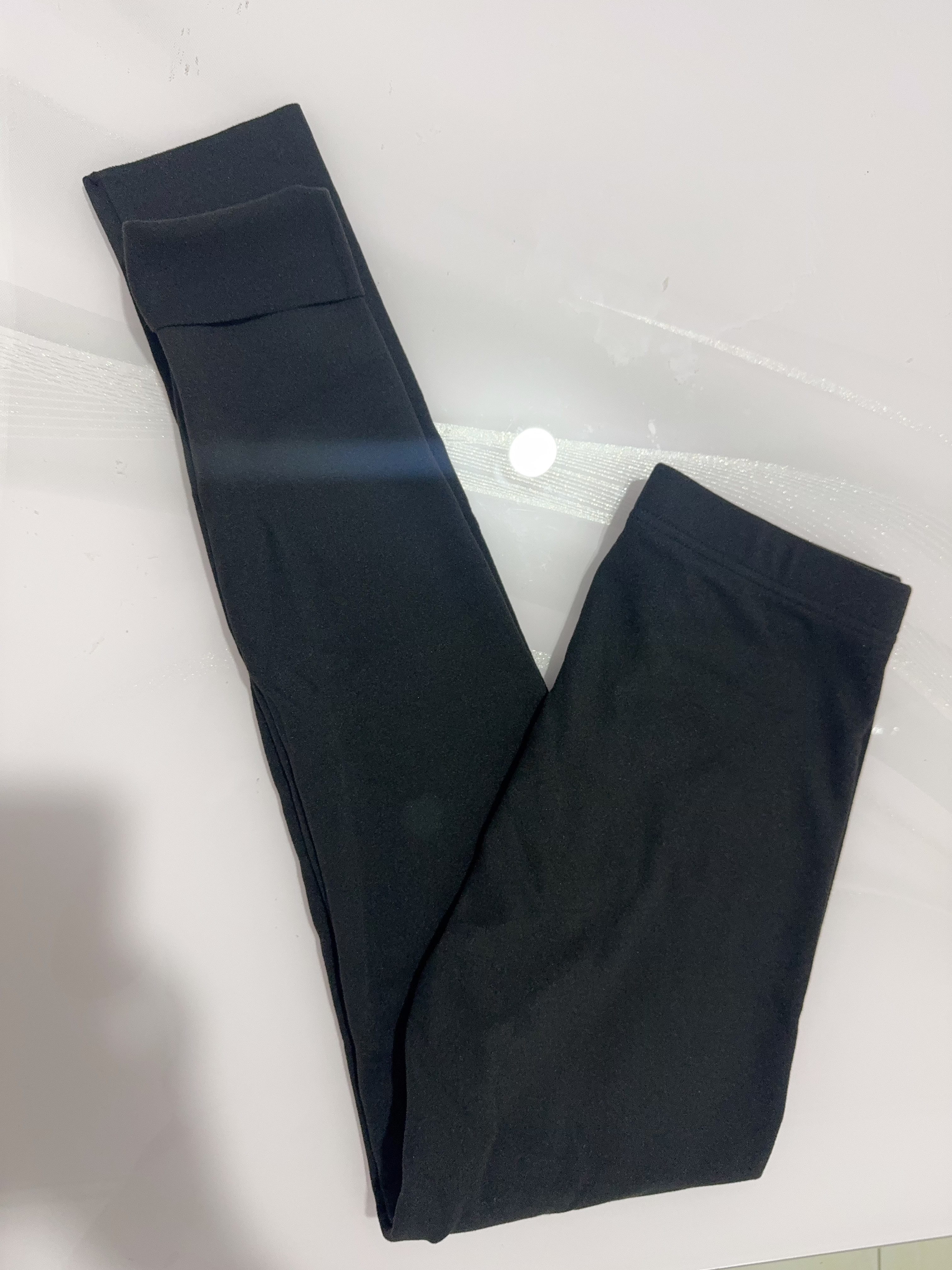笙格儿德绒秋裤女加绒打底裤春薄绒裤内穿大码紧身线裤保暖裤子女秋冬季 黑色 L (95-115)斤 实拍图