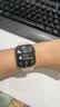 Apple/苹果【教育优惠】WatchSeries12智能手表GPS款42毫米浅金色铝金属表壳沙砾色运动型表带S/M 实拍图
