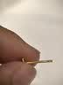 周六福朱槿花黄金耳钉足金999耳饰生日礼物计价 约0.7g A0972878一对 实拍图