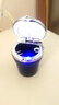 莱琥 车载烟灰缸 带LED灯汽车烟灰缸车内带盖车用烟灰缸 车载烟缸 福特蒙迪欧锐界福睿斯翼虎金牛座 神秘黑（银盖黑身）通用款 实拍图