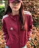 adidas经典通勤百搭休闲运动连帽夹克早秋外套男女阿迪达斯三叶草   暗红   S 实拍图