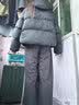 坦博尔泡芙连帽羽绒服女短款韩版面包服小个子秋冬外套TBF530360D 黑色 M (165)（建议体重120斤-130斤） 实拍图