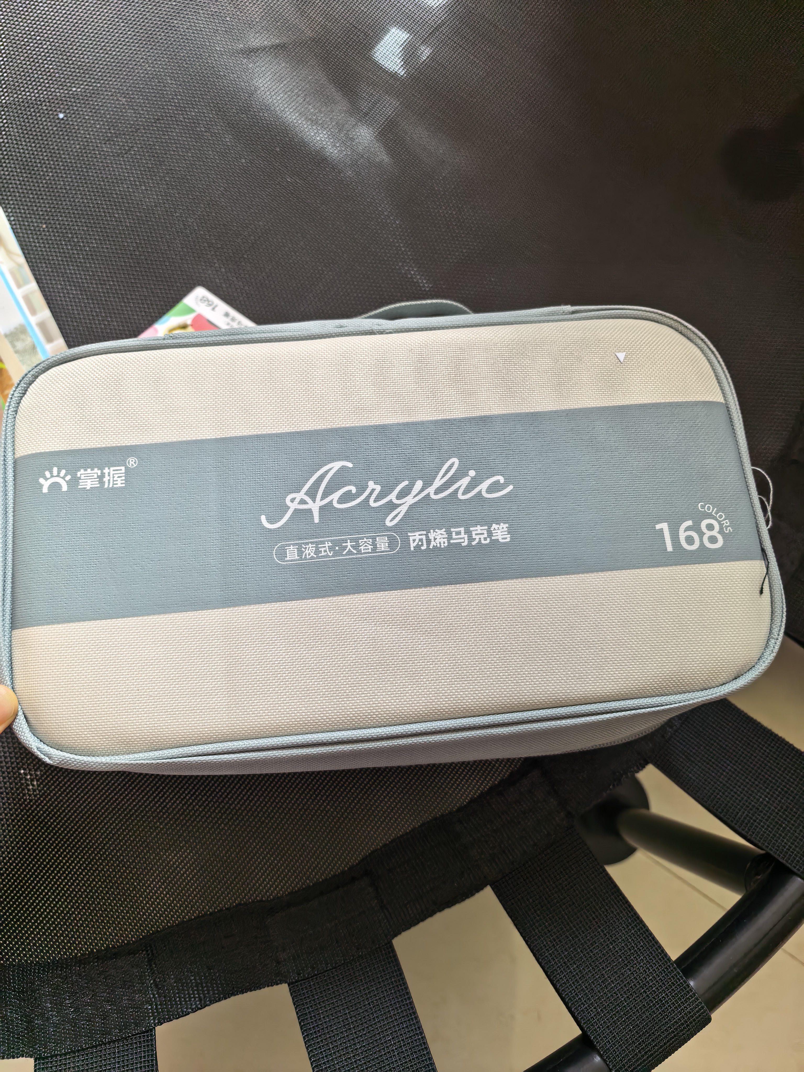 掌握直液式丙烯马克笔168色软头控墨可叠色高覆盖画笔大容量亲肤可洗水彩笔内含金属色男女孩生日礼物 实拍图