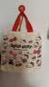 新款卡通可爱草莓熊迪士尼帆布包大容量学生书包手提斜挎女 帆布袋【蝴蝶结】27*24*6cm 实拍图