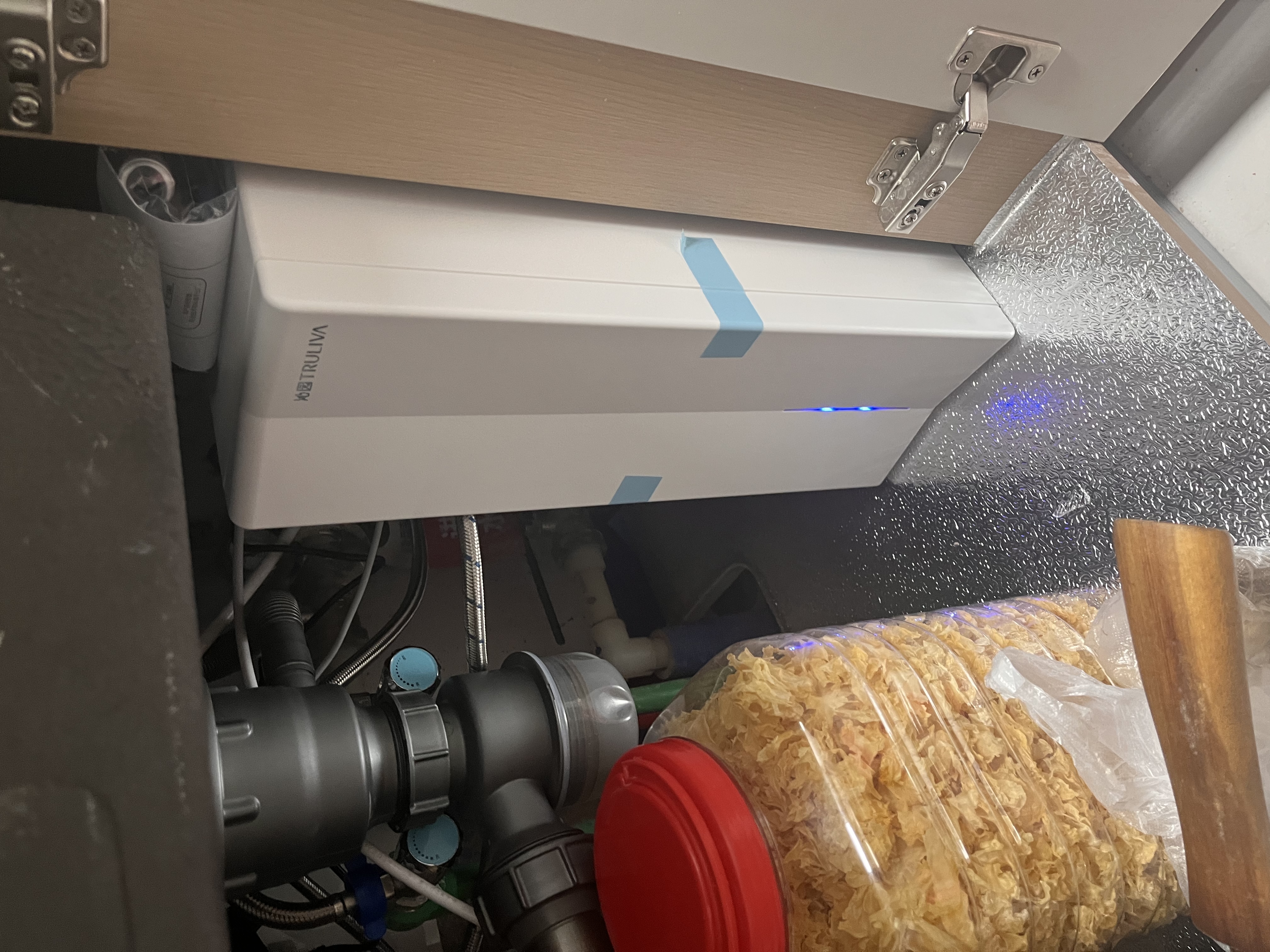 沁园家庭用净水器双子芯2.0 1200G 8年RO过滤器1400G初始流速体验厨房台下式直饮水一体机UR-S61276 实拍图