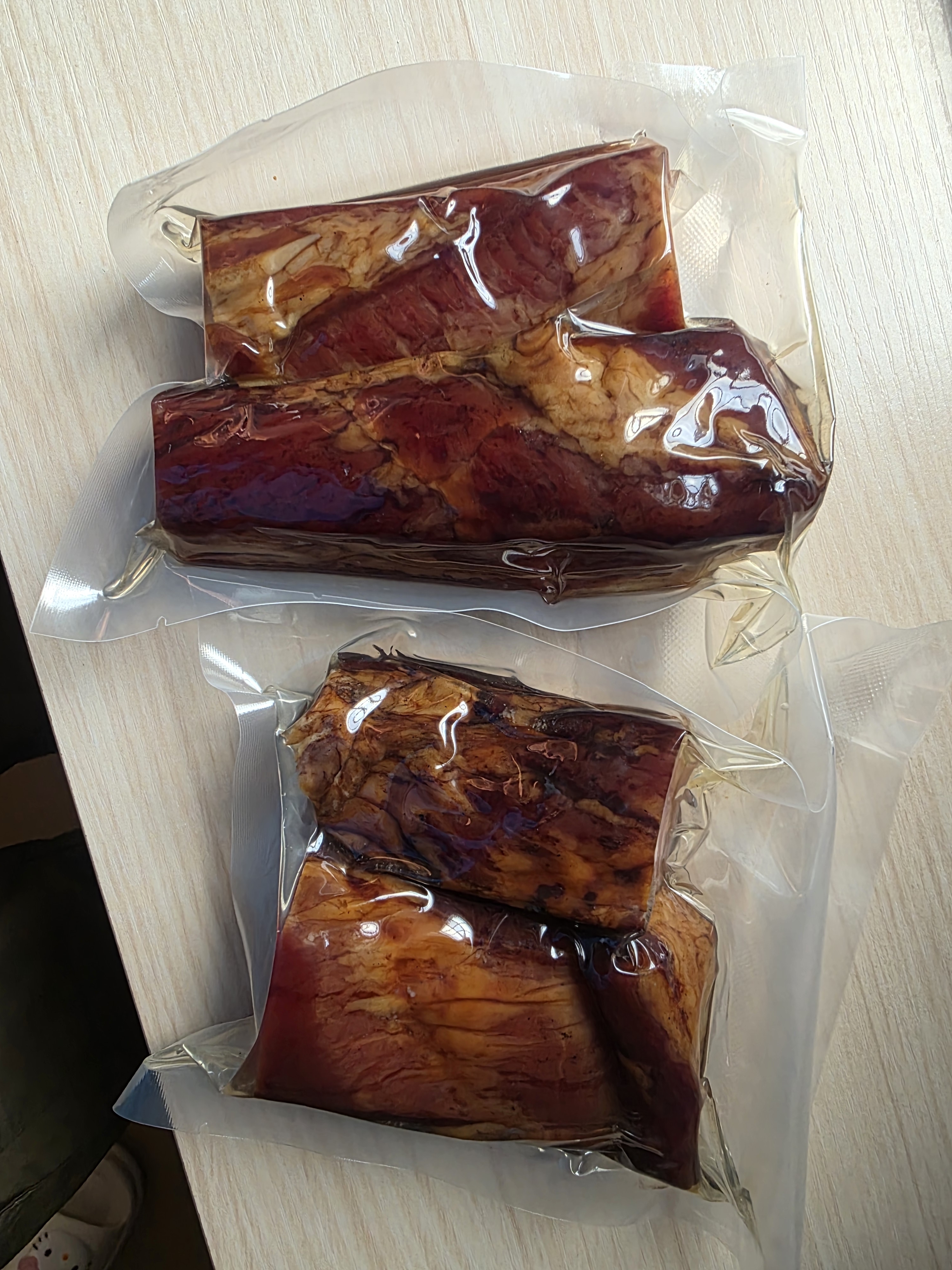 杨太爷腊肉四川特产农家自制柴火烟熏咸肉正宗川式腊味腌肉五花腊肉308g 实拍图