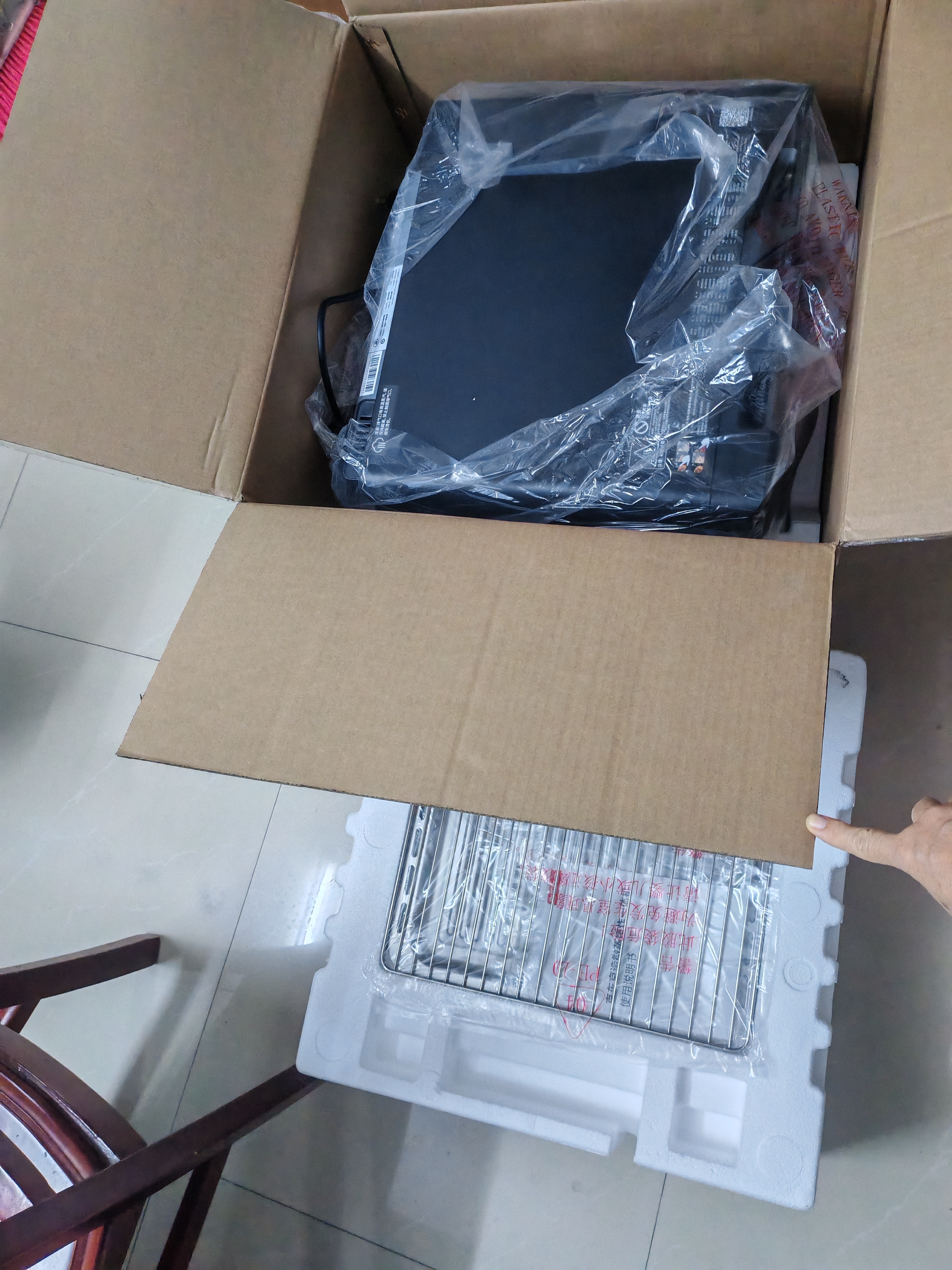 京东京造新品家用微蒸烤一体机智能微波炉烤箱蒸箱空气炸家用多功能燃卡变频28L网红料理炉WRA106 实拍图