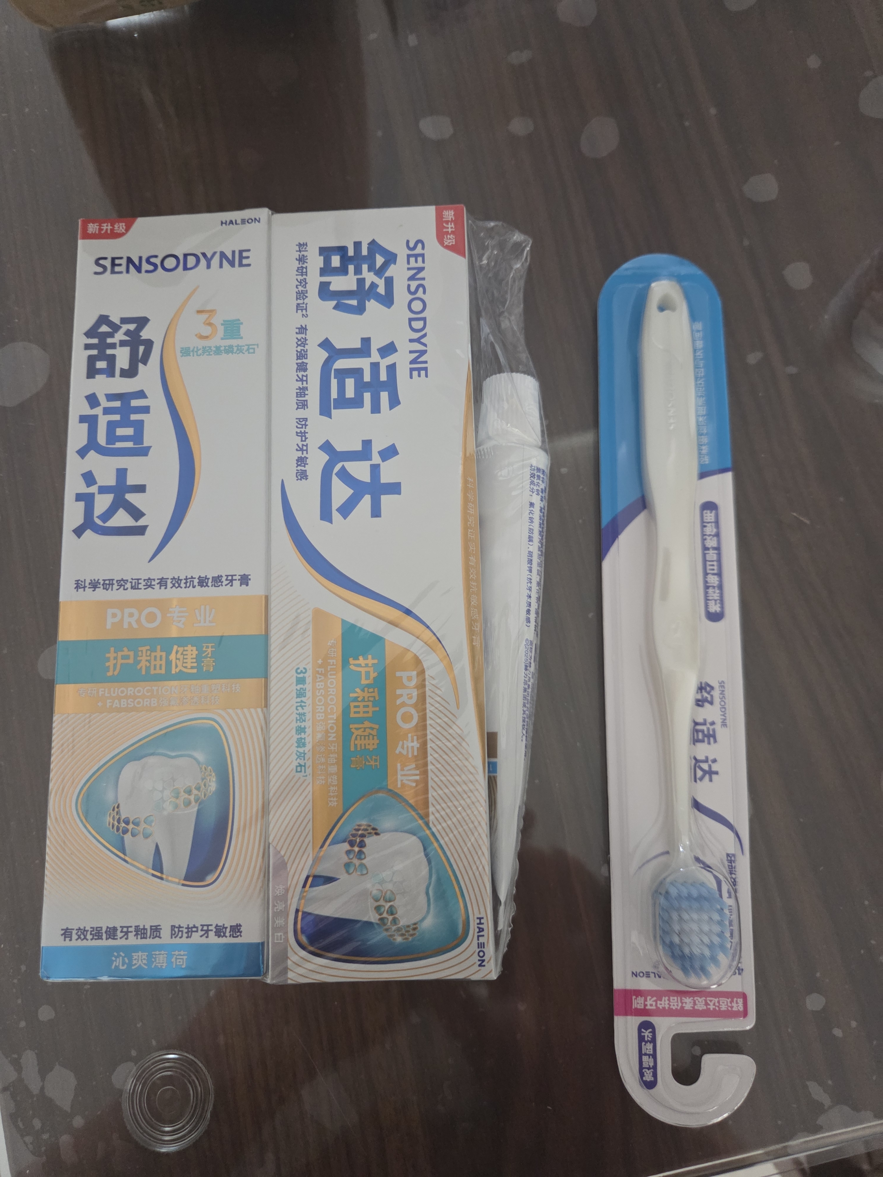 舒适达护釉健美白牙膏成人套装200g 去黄去渍清新口气 抗敏感含氟 自营 实拍图