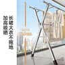 美丽雅晾衣架落地式阳台专用移动衣杆可折叠伸缩晒被子不锈钢室内外衣架 实拍图
