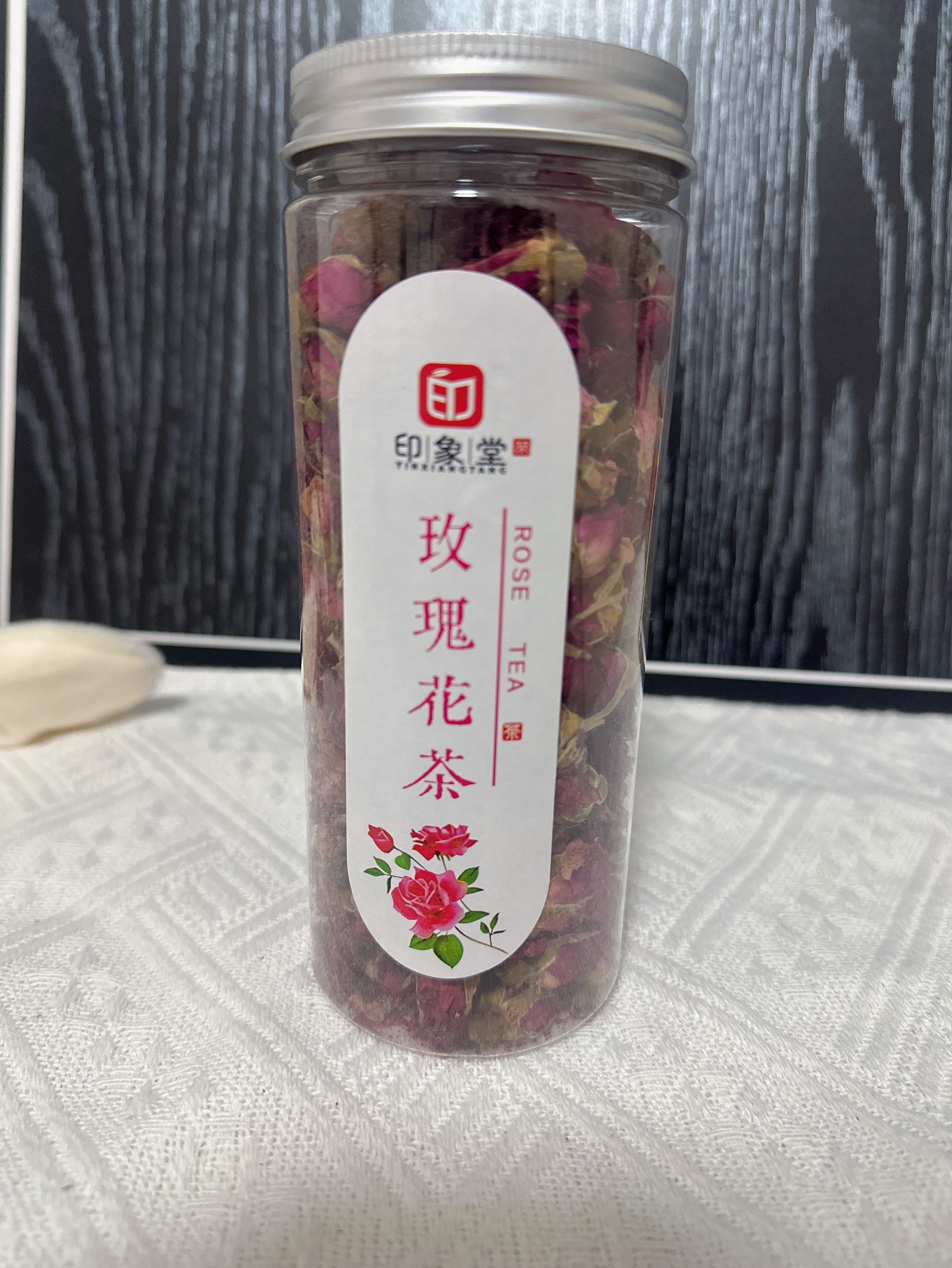 印象堂 茶叶花草茶 玫瑰花茶干玫瑰大朵 平阴原产散装70g罐装养生茶 实拍图