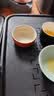 南山先生  黑陶品茗杯家用主人杯闻香杯 简约小杯陶瓷单杯日式茶杯 汉鼎茶杯 宫廷红 实拍图