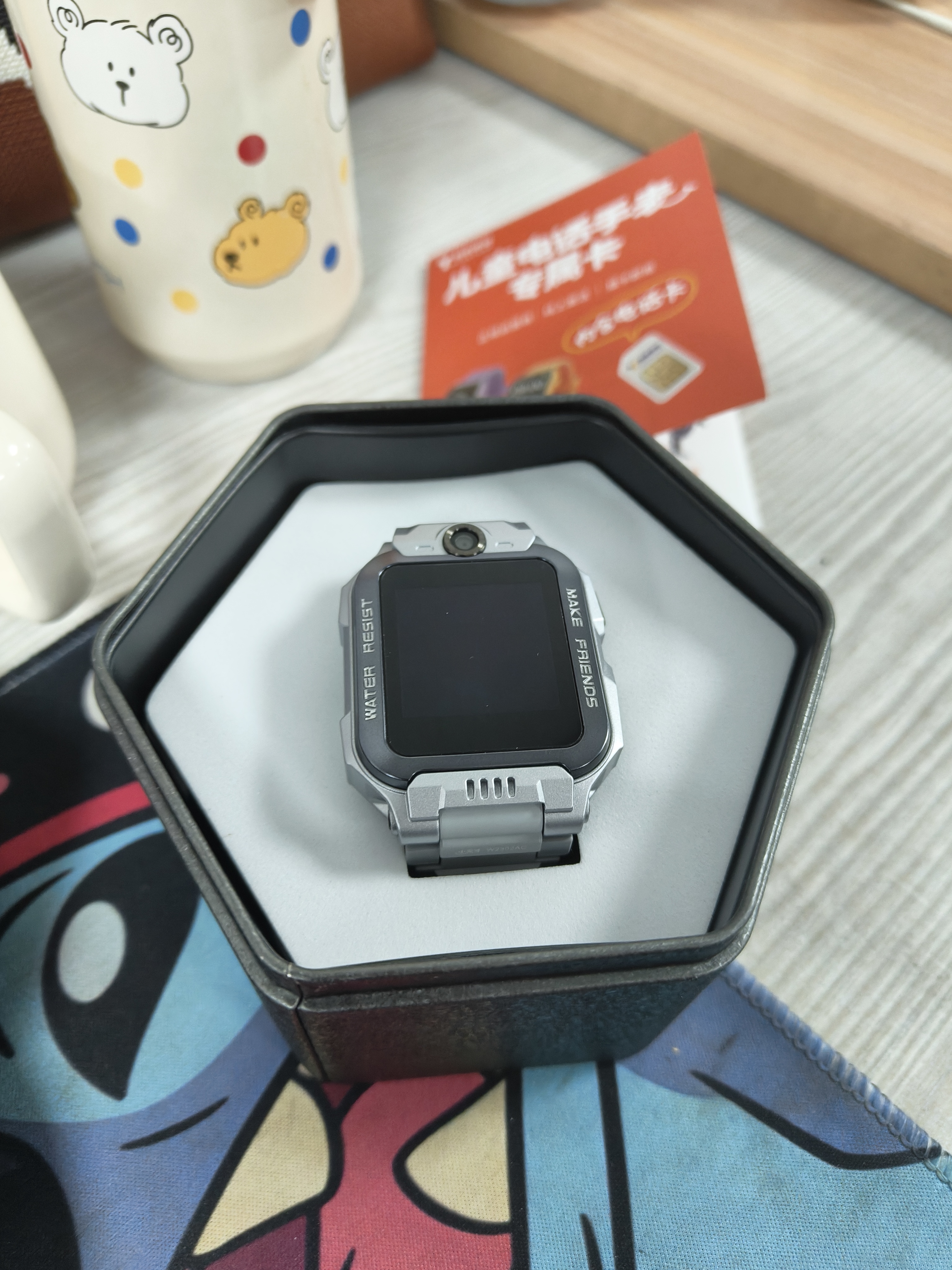 小天才智能儿童电话手表Z7Pro Z6S Z6Pro少年版官方旗舰正品初高中生专用无游戏3-12岁防水定位拍照视频 Z6Pro少年版 陨石灰【咨询领国补】 实拍图